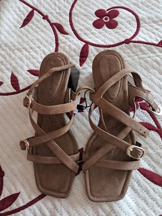Sandalias mujer marrón -talla 38