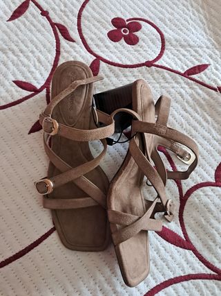 Sandalias mujer marrón -talla 38
