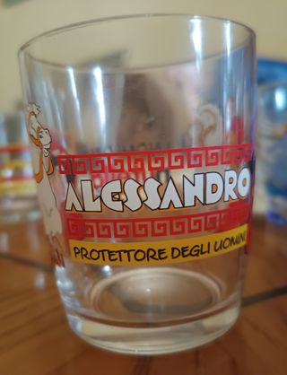 Bicchieri con nome vintage anno 2003
