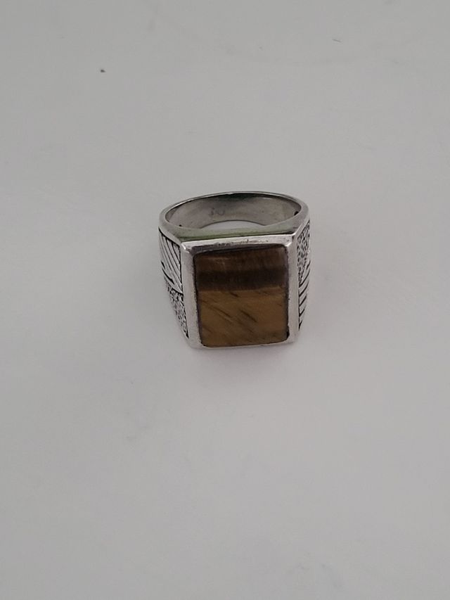 Anillo plata 925 ojo de tigre