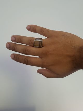 Anillo plata 925 ojo de tigre