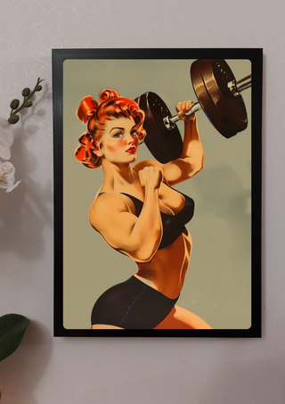 Quadro fitness vintage
