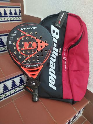 Pala Dunlop Nitro + Mochila Bullpadel