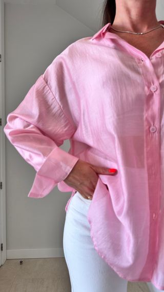 Camisa J-Clair transparente. 