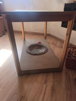 Mesa camilla madera 140x78cm