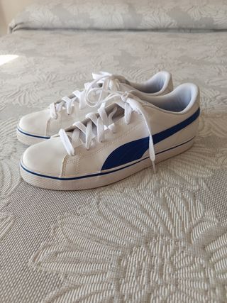 Zapatillas Puma blancas-azules