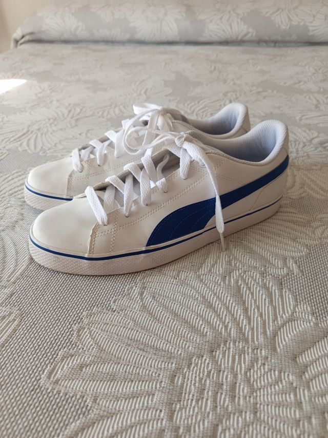 Zapatillas Puma blancas-azules