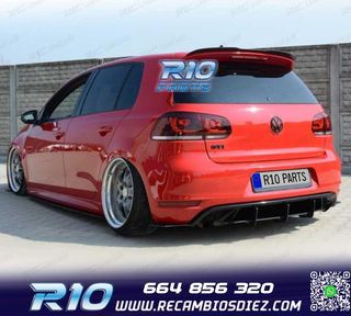 ALERON SPOILER VOLKSWAGEN VW GOLF 6 7 GTI GTD R 09-20 NEGRO 