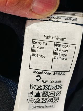Neopreno niño 4 años 