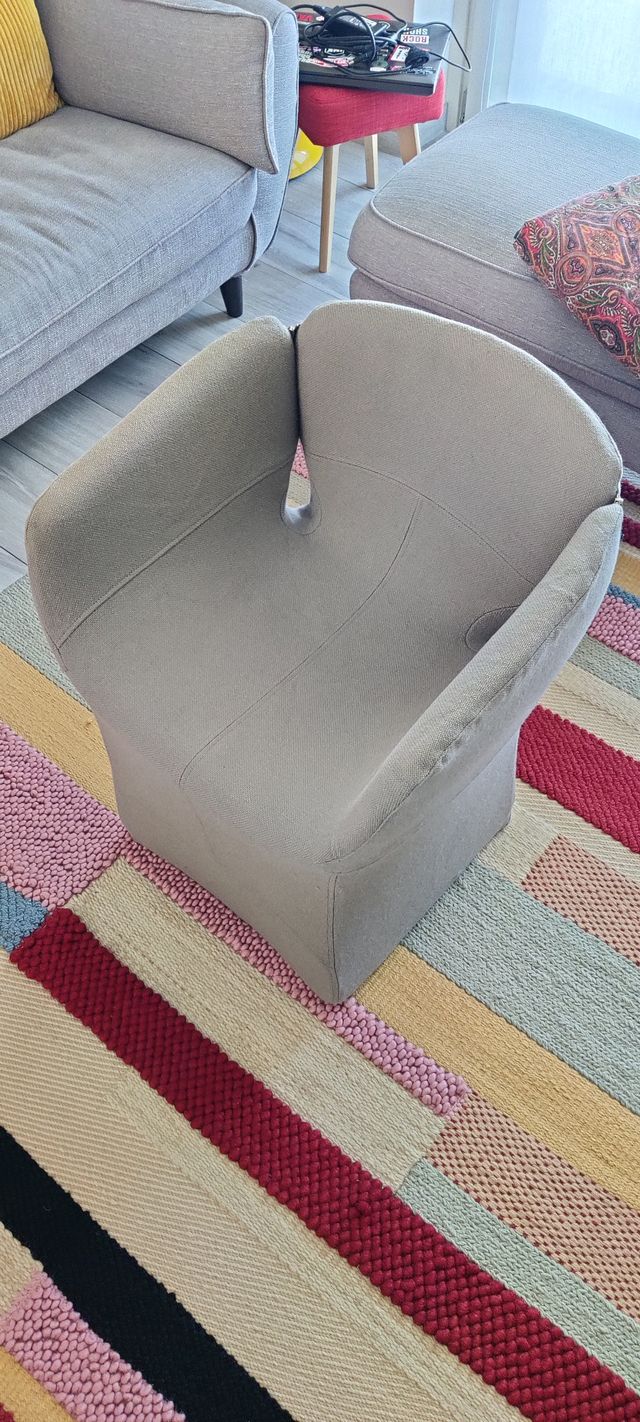 Poltrona Moroso Bloomy Grigia