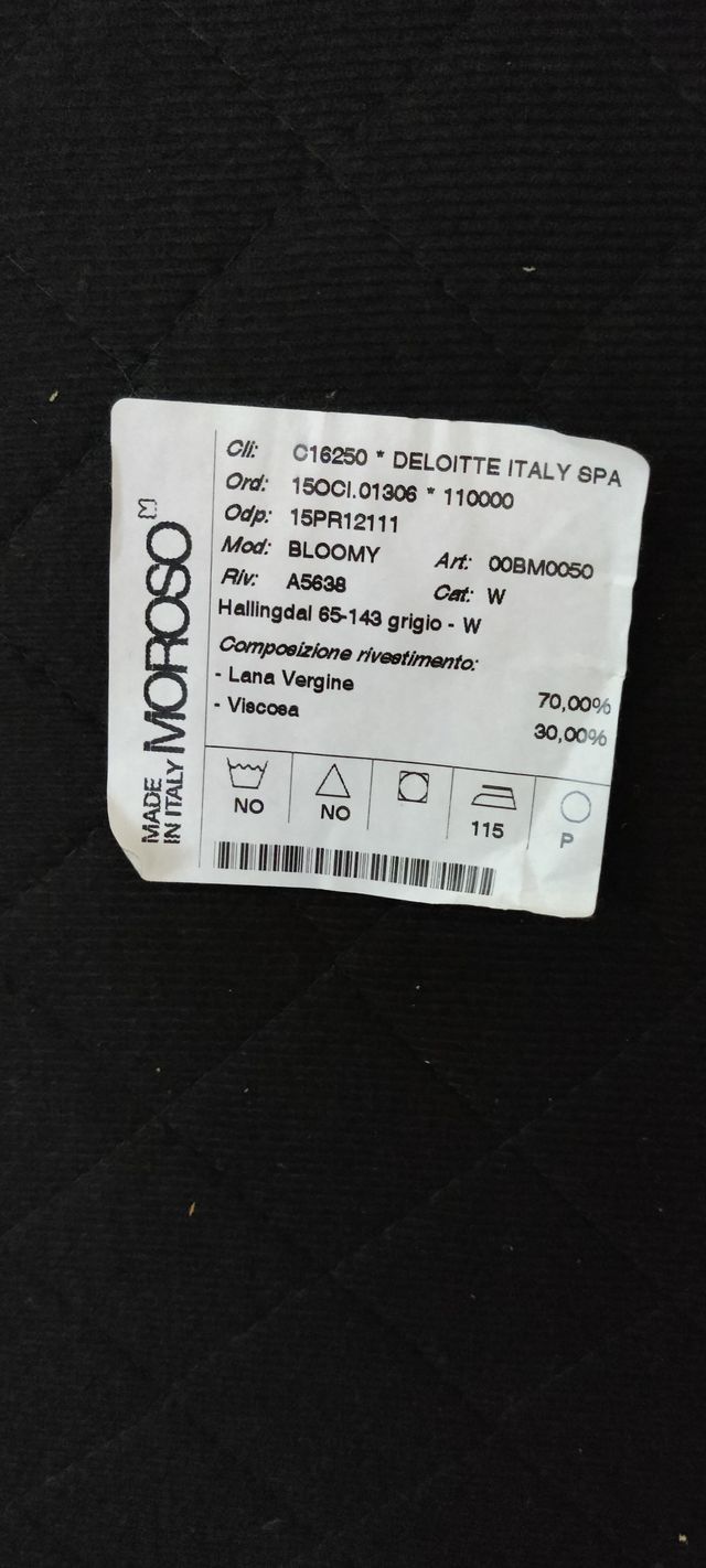 Poltrona Moroso Bloomy Grigia