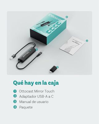 NUEVO! (130€) Ottocast 25 MirrorTouch displayport 
