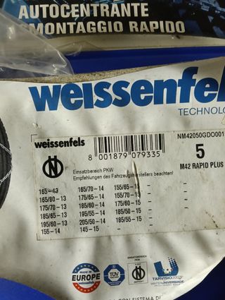 Catene da neve Weissenfels Rapid Plus M42