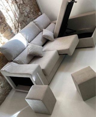 Sofá chaise longue 3 plazas