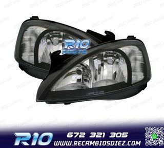 FAROS PARA OPEL CORSA C 00-06 FONDO NEGRO