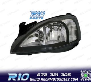 FAROS PARA OPEL CORSA C 00-06 FONDO NEGRO