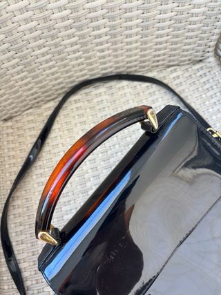 Borsa nera lucida vintage