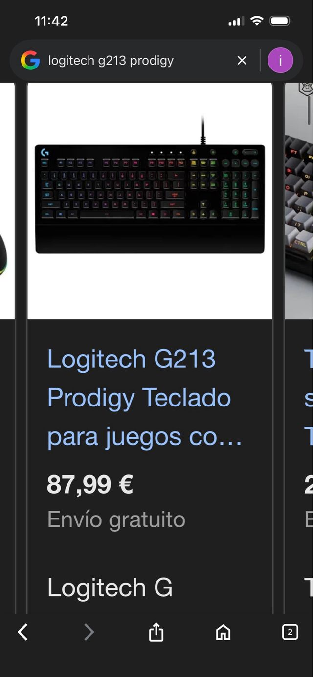 Teclado Logitech G213 Prodigy
