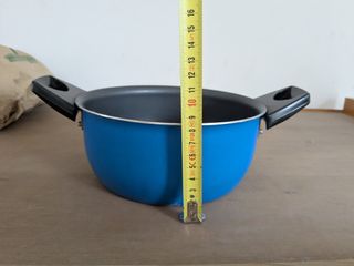 Pentola vintage blu