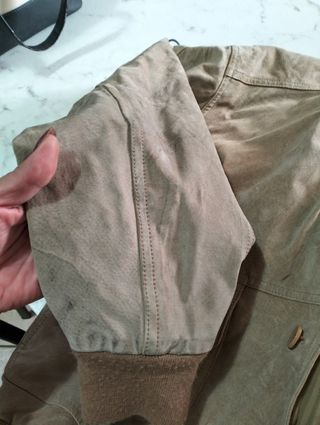 Giubbino scamosciato beige uomo