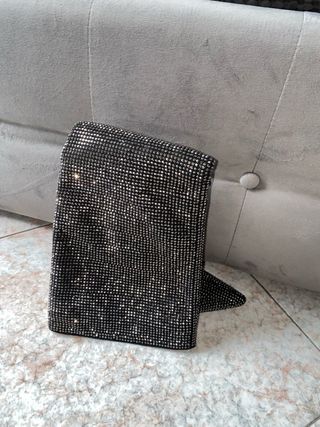 Stivali alti glitter neri
