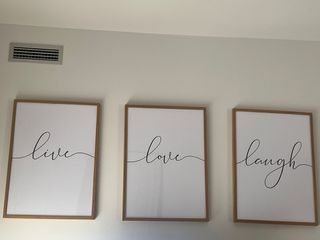 3 Cuadros Decorativos Live-Love-Laugh