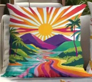 Fundas cojines multicolor - 4uds