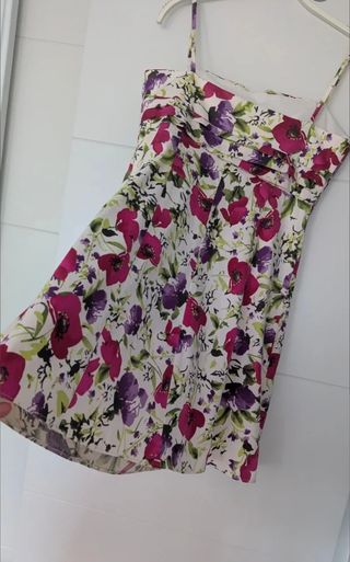 Vestido rayas Mango o Vestido Formula Joven floral