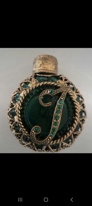 Bottiglia profumo malachite