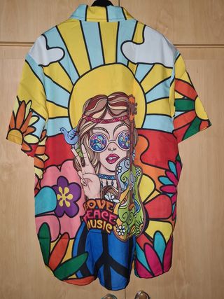 Camisa hawaiana XL Peace&Music