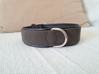 Collar Hunter piel marrón nuevo 