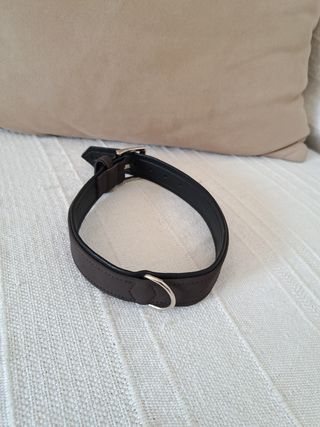 Collar Hunter piel marrón nuevo 