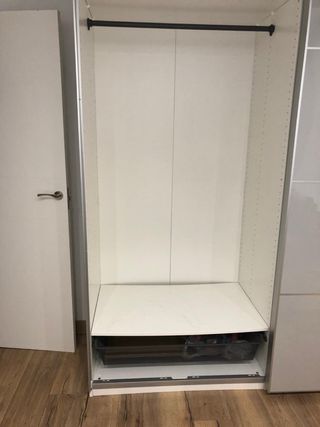 Armario Ikea blanco puertas correderas blanco