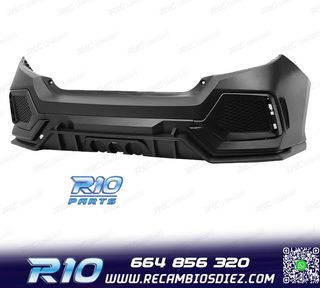 PARAGOLPES TRASERO HONDA CIVIC 16-20 LOOK NEW TYPE R