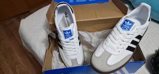 Adidas Samba - Zapatillas blancas y negras