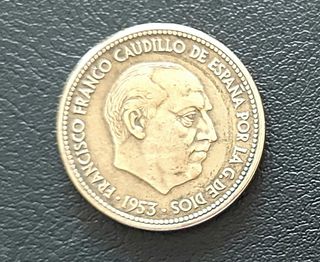Moneda 2,50 pesetas 1953 *54