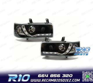 FAROS VOLKSWAGEN VW T4 TRANSPORTER 90-03 LUZ LED DIURNA FOND