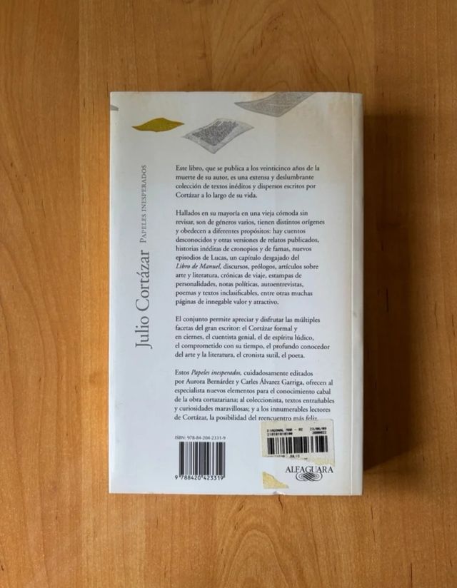 Papeles inesperados de Julio Cortázar