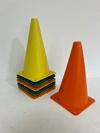 Conos tráfico plástico - 10 unidades
