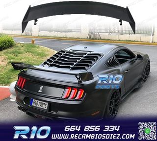 ALERON SPOILER FORD MUSTANG 15-21 LOOK GT500 ABS NEGRO