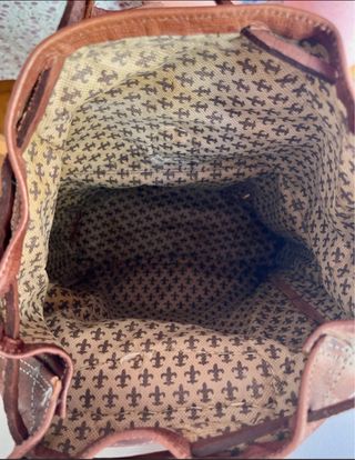 Mochila piel marrón artesanal hecha a mano nueva