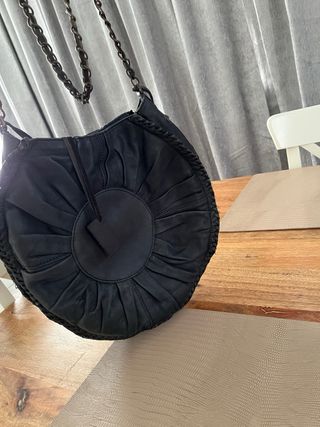 Bolso negro piel - elegante
