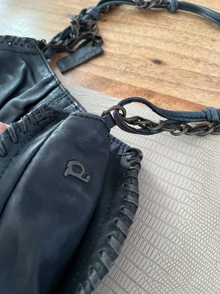 Bolso negro piel - elegante