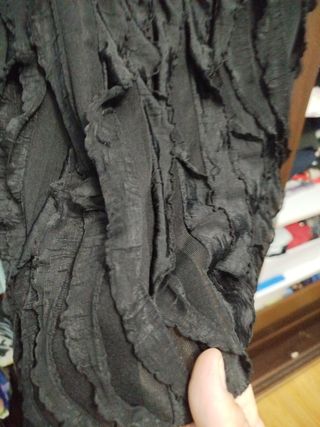 Top negro fruncido - Tirantes