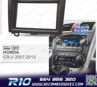 MARCO NEGRO RADIO 2-DIN PARA HONDA CR-V 07-11