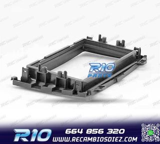MARCO NEGRO RADIO 2-DIN PARA HONDA CR-V 07-11