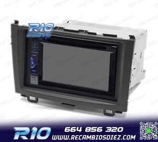 MARCO NEGRO RADIO 2-DIN PARA HONDA CR-V 07-11