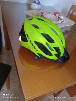 Casco bici Rockrider verde