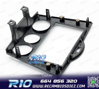 MARCO NEGRO BRILLO RADIO 2-DIN PARA MAZDA RX-8 03-08 AIRE AC