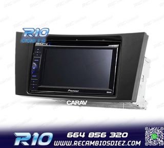 MARCO NEGRO RADIO 2-DIN PARA MERCEDES CLASE-E CLASE-CLS